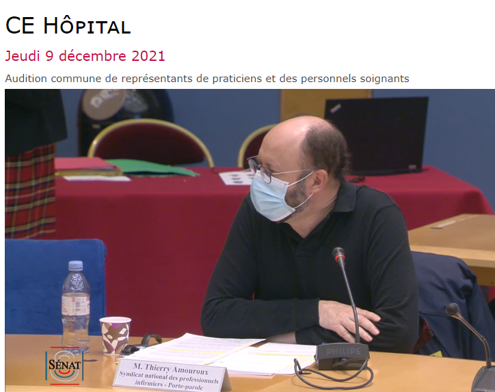 Sénat : le SNPI entendu par la Commission d’enquête sur la situation de l’hôpital