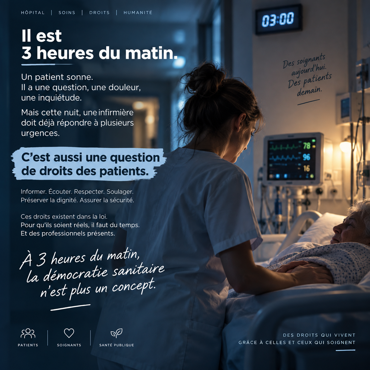 Droits des patients à l’hôpital&nbsp;: pourquoi le sous-effectif infirmier menace leur application réelle 