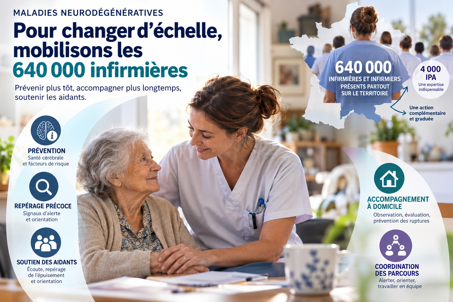Maladies neurodégénératives&nbsp;: pour changer d’échelle, mobilisons les 640.000 infirmières
