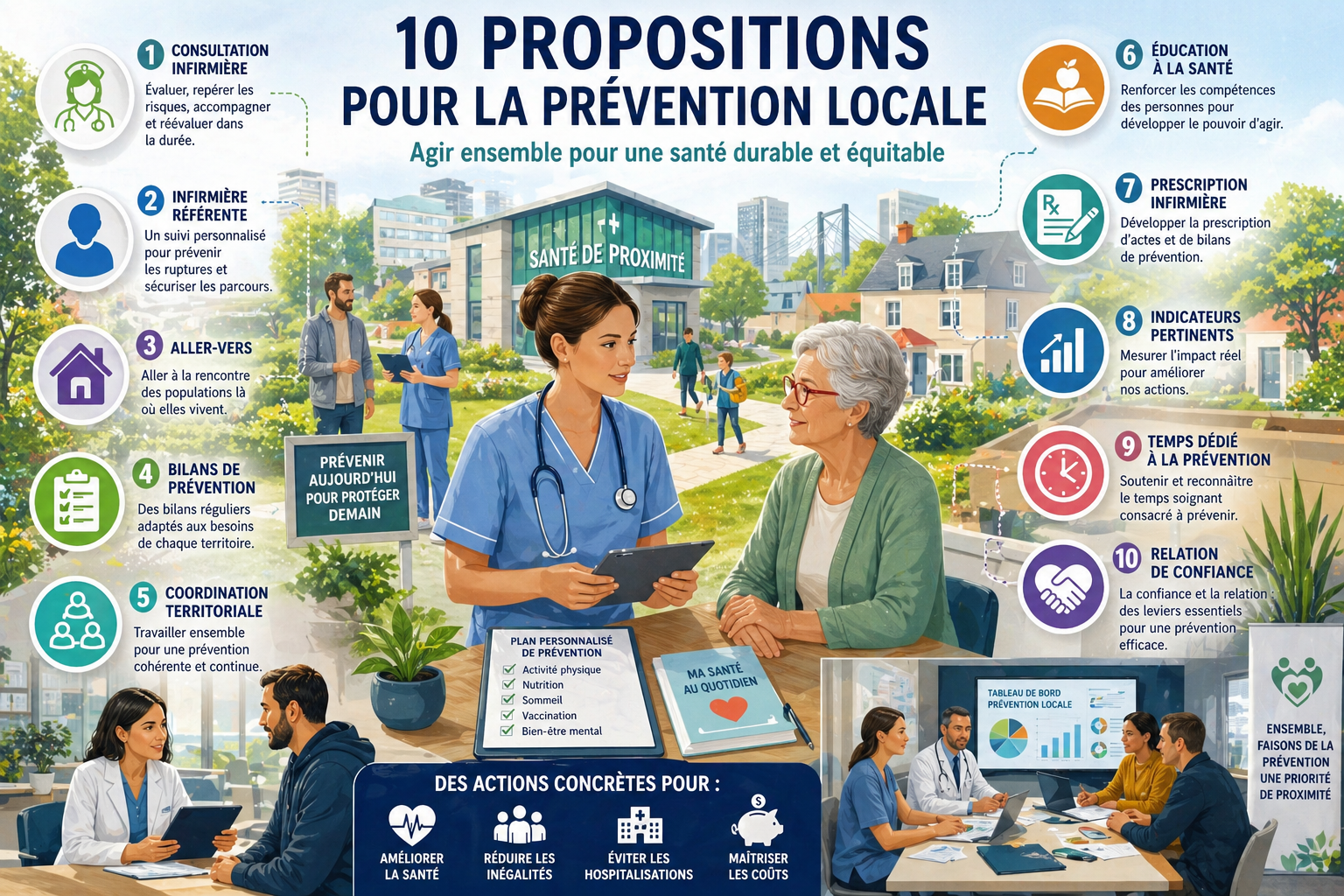 10 propositions infirmières pour la prévention locale
