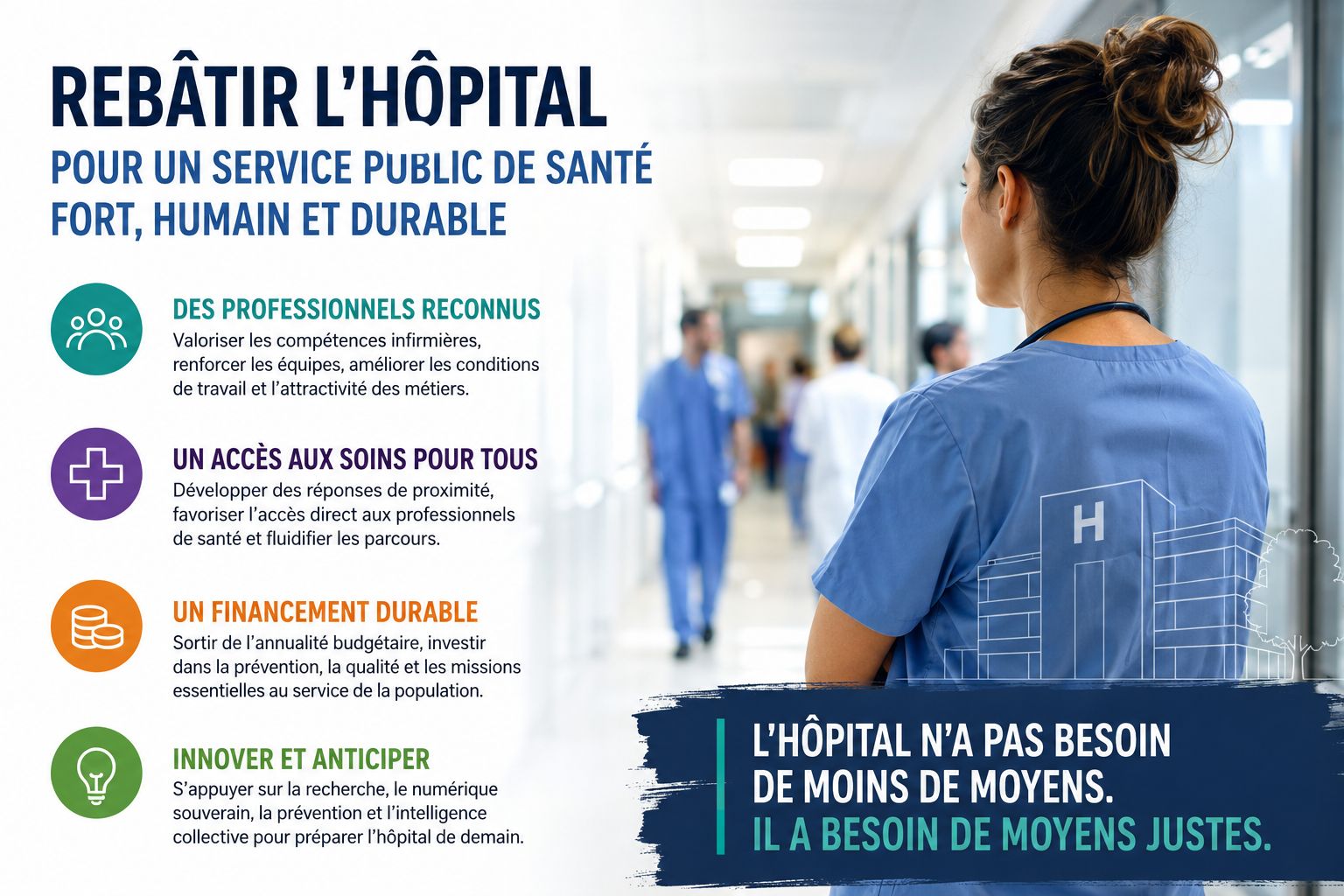 Rebâtir l’hôpital pour sauver le service public de santé
