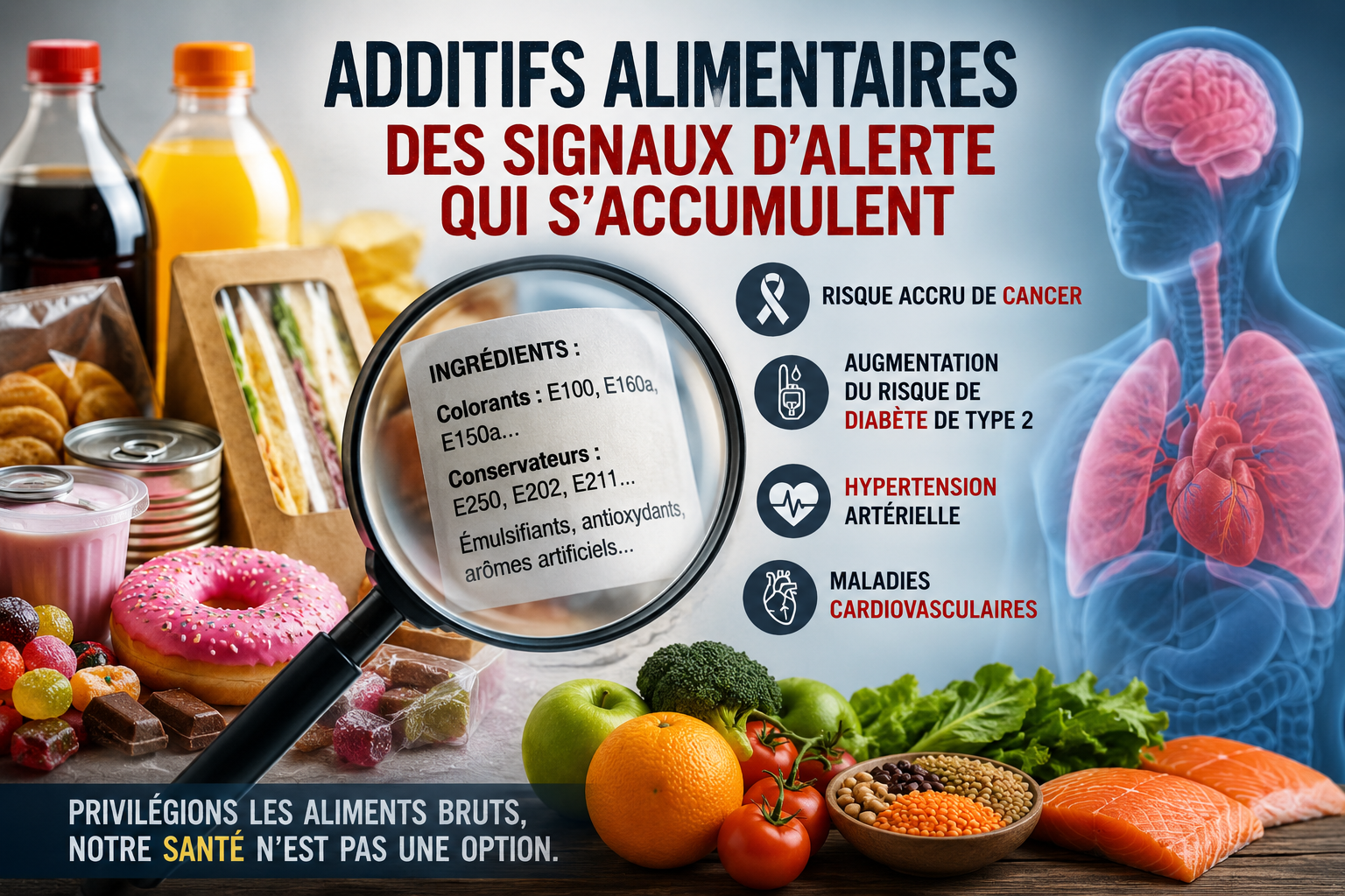 Cancer, diabète, hypertension&nbsp;: encadrer enfin les additifs alimentaires&nbsp;!
