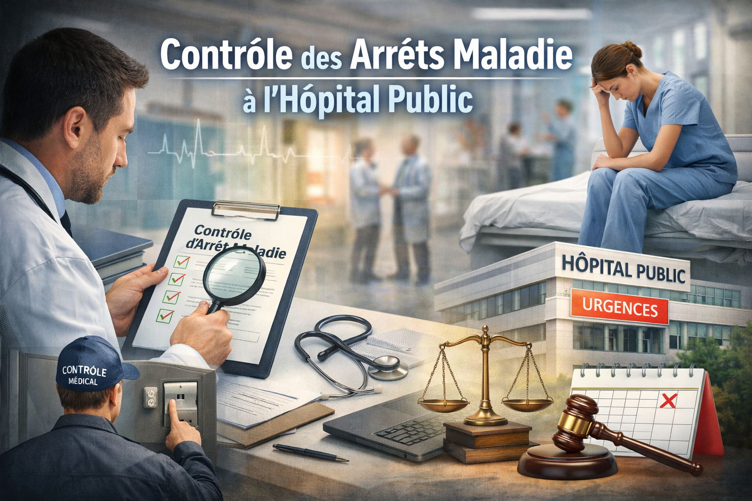 Contrôle arrêts maladie à l’hôpital public
