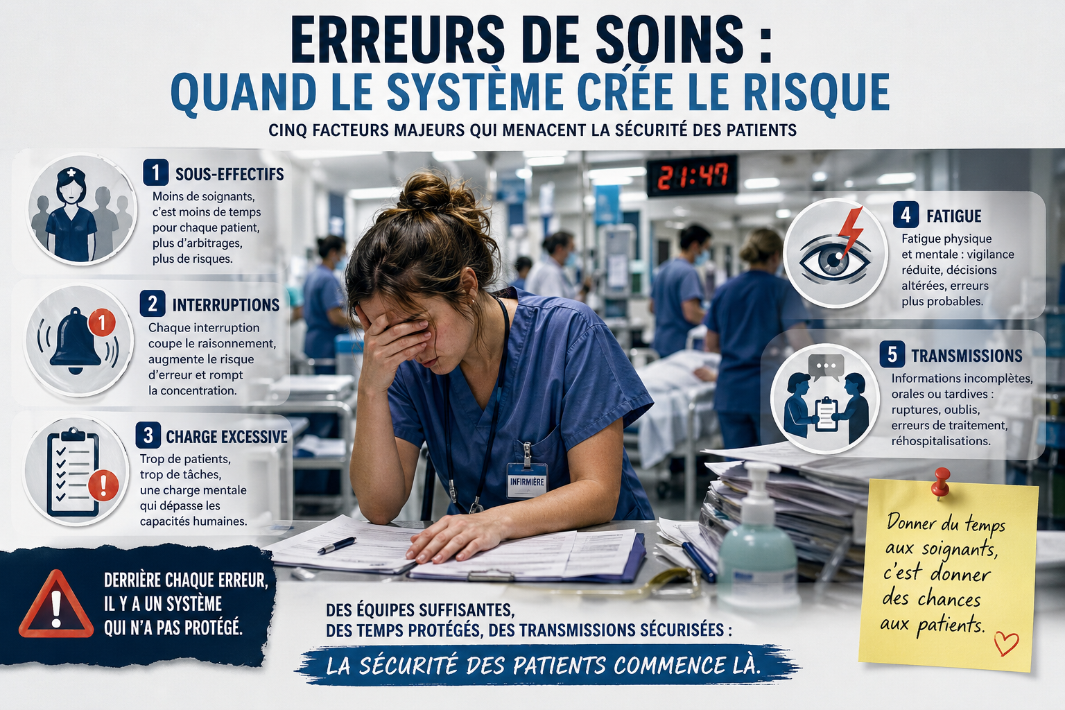 Ratios de patients par soignant&nbsp;: la clé pour prévenir les erreurs de soins