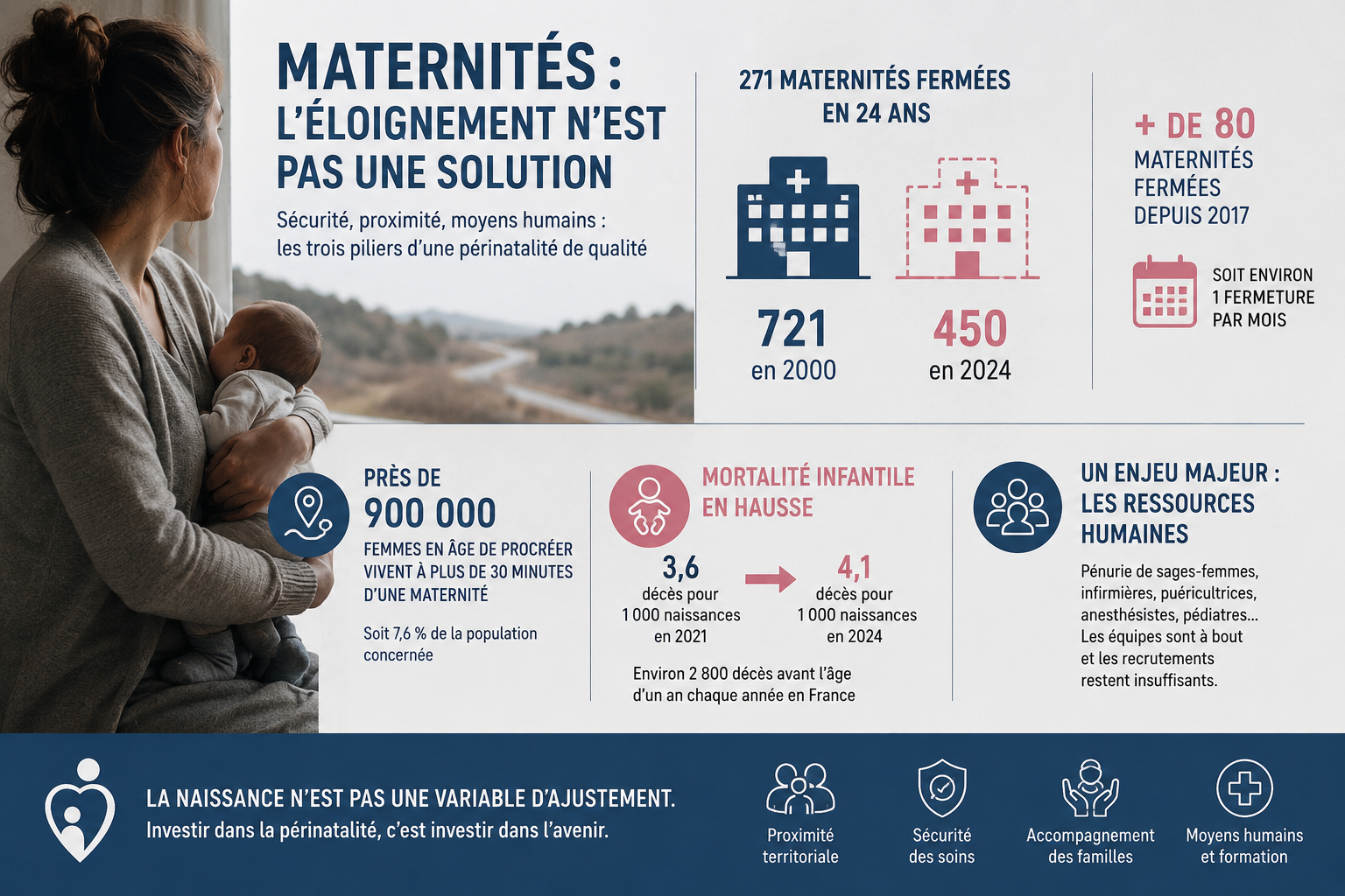 271 maternités fermées, une mortalité infantile en hausse 